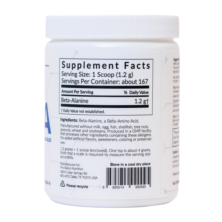 Beta Alanine Powder Carnosine Precursor 7 oz (200 g)