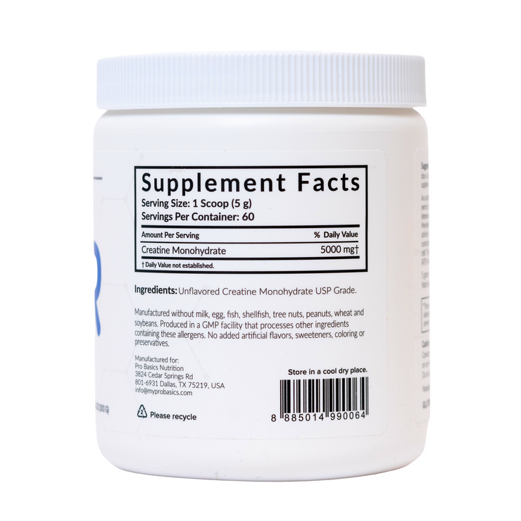 USP Grade Creatine Monohydrate Powder, Micronized, 10.6oz (300g)