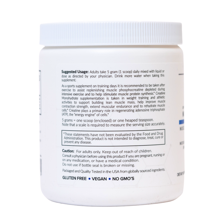 USP Grade Creatine Monohydrate Powder, Micronized, 10.6oz (300g)