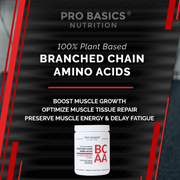 Pro Basics Nutrition Vegan BCAA Powder Instantized